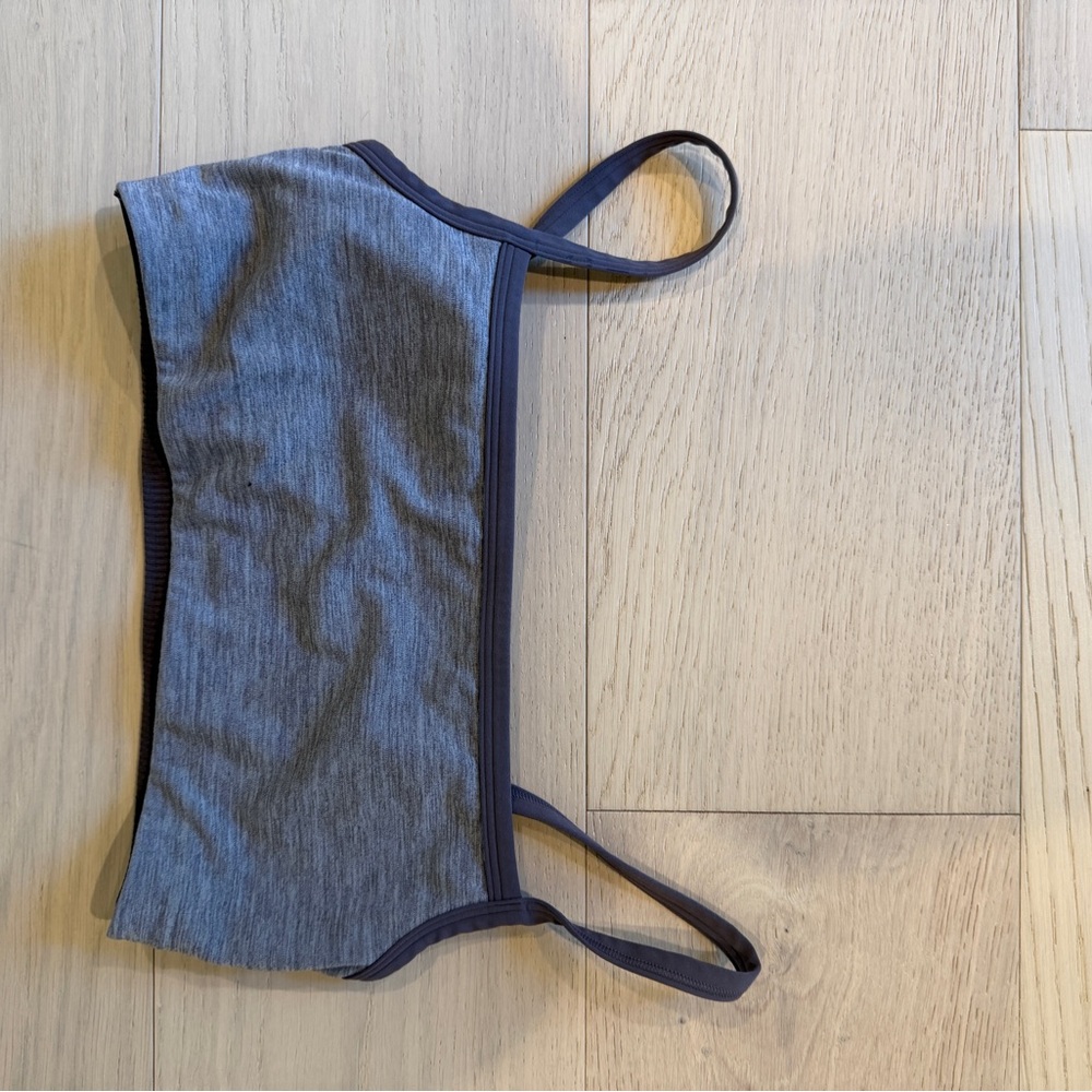 Shop Vitality Gray and Blue Sports Bra